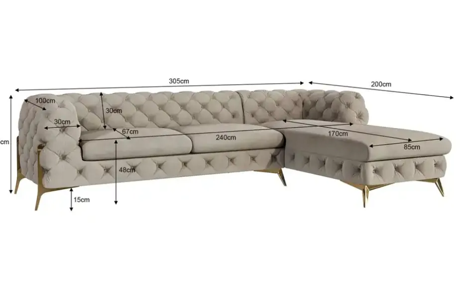 S-STYLE Ecksofa Natalie