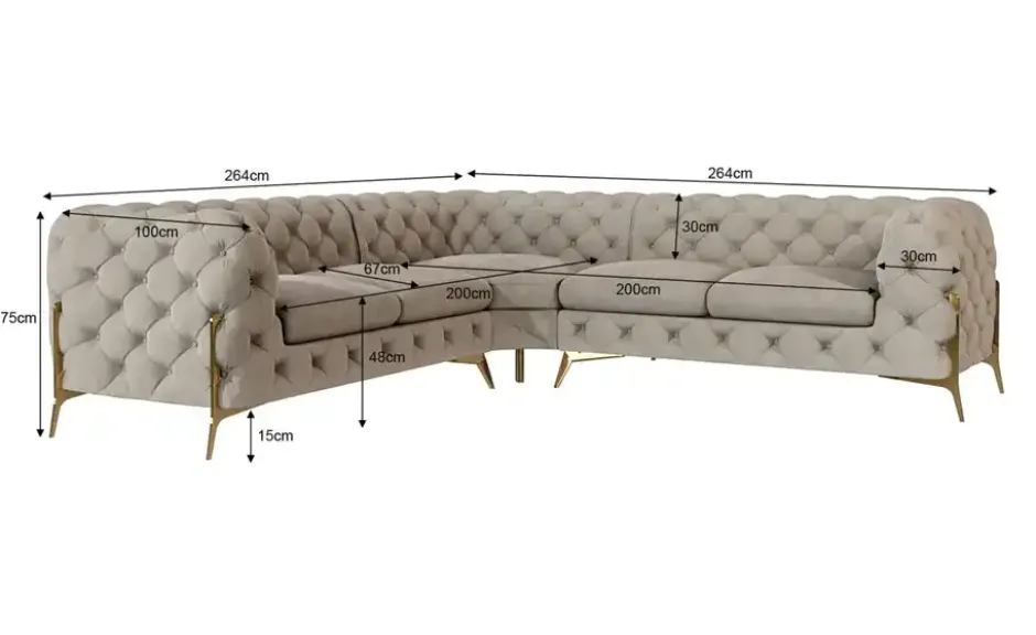 S-STYLE Ecksofa Natalie