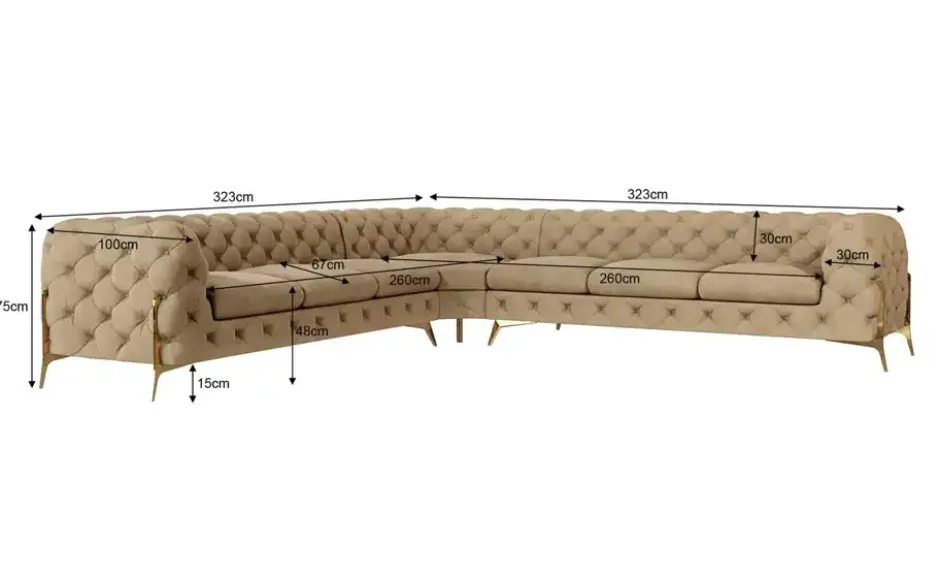S-STYLE Ecksofa Natalie