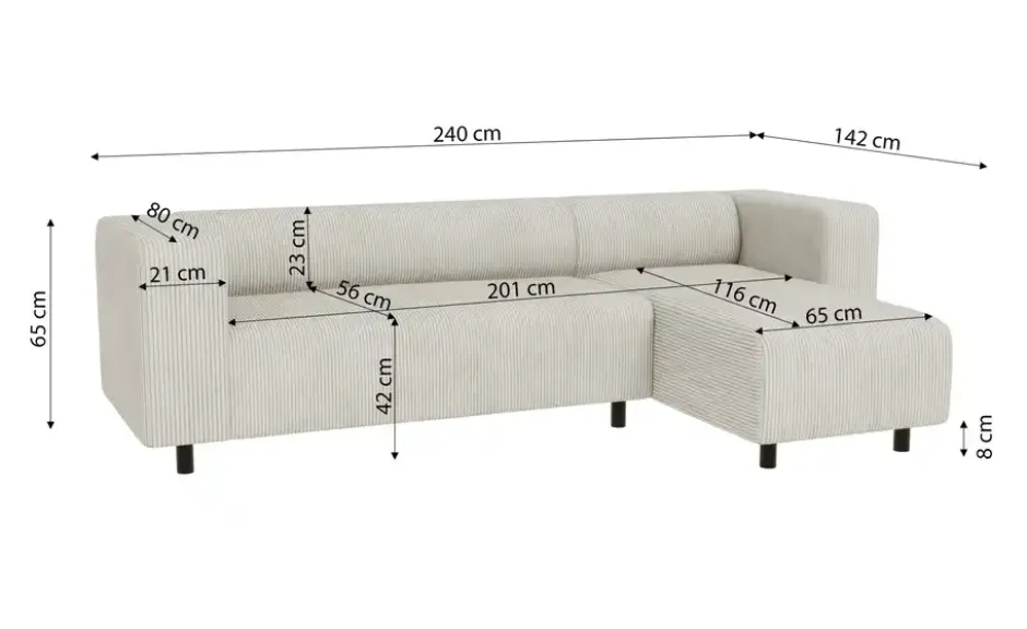 S-STYLE Ecksofa Oskar