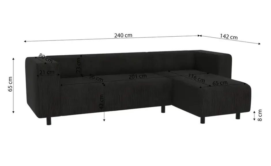 S-STYLE Ecksofa Oskar