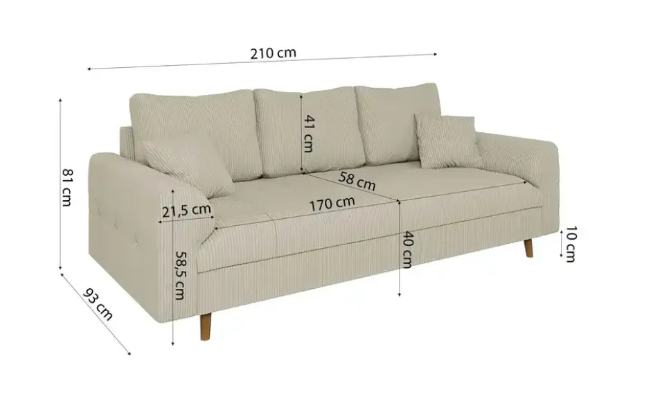 S-STYLE Einzelsofa Maya
