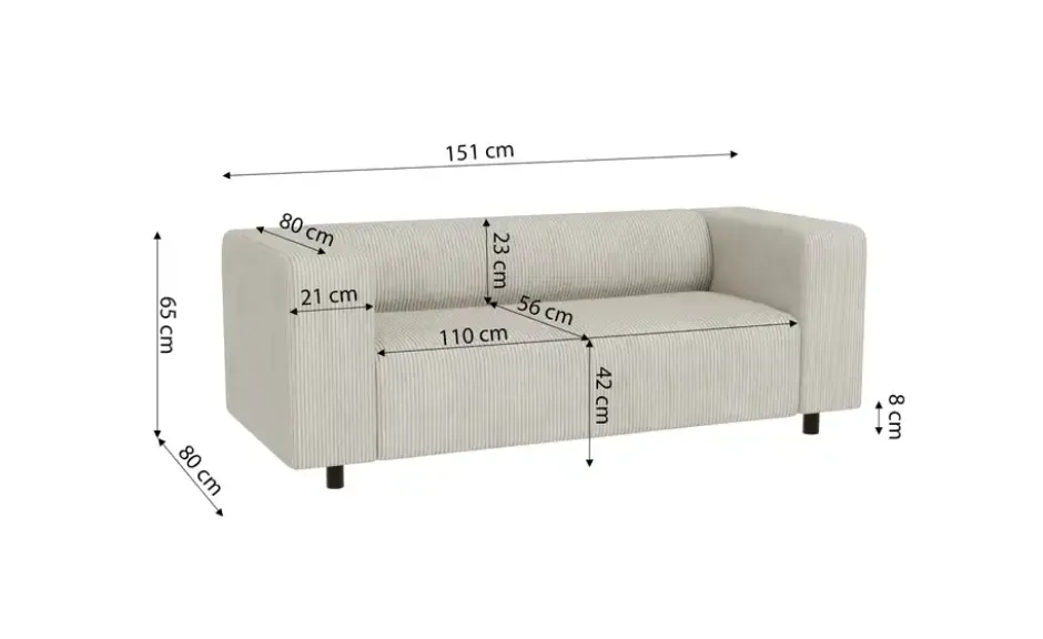 S-STYLE Einzelsofa Oskar