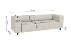S-STYLE Einzelsofa Oskar