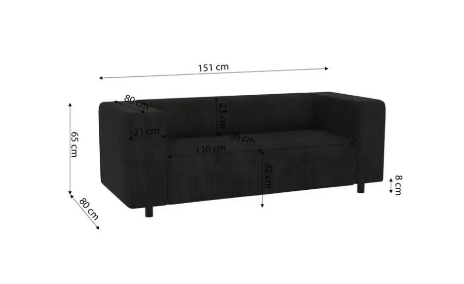 S-STYLE Einzelsofa Oskar