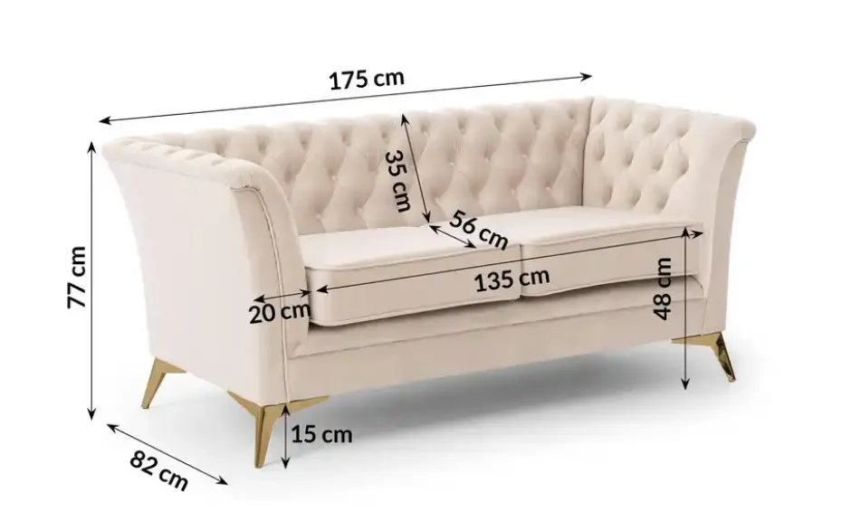 S-STYLE Einzelsofa Wilhelm