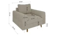 S-STYLE Sessel Lars