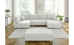 S-STYLE Wohnlandschaft mit Hocker Lars