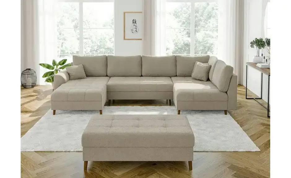S-STYLE Wohnlandschaft mit Hocker Lars