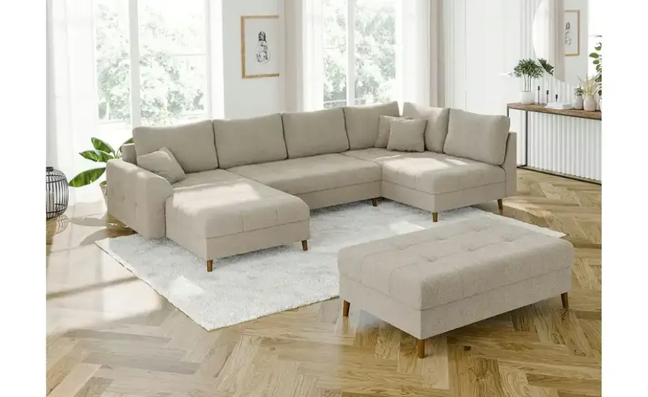 S-STYLE Wohnlandschaft mit Hocker Lars