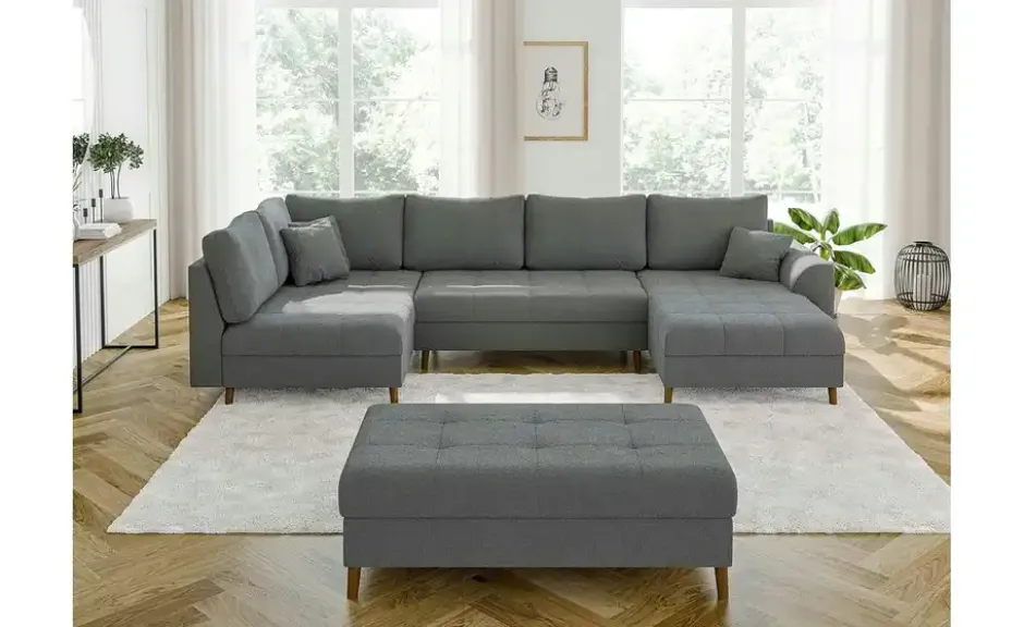 S-STYLE Wohnlandschaft mit Hocker Lars