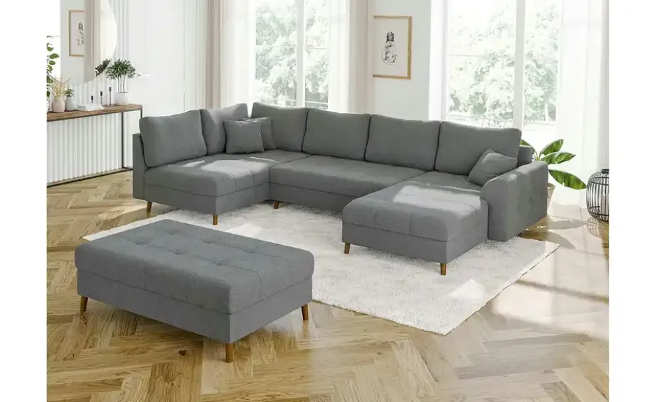 S-STYLE Wohnlandschaft mit Hocker Lars