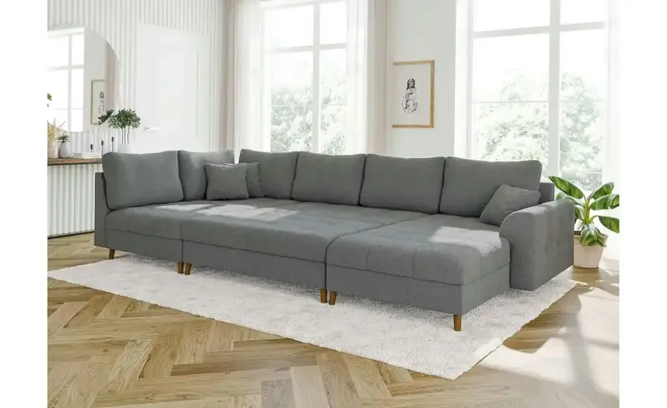 S-STYLE Wohnlandschaft mit Hocker Lars