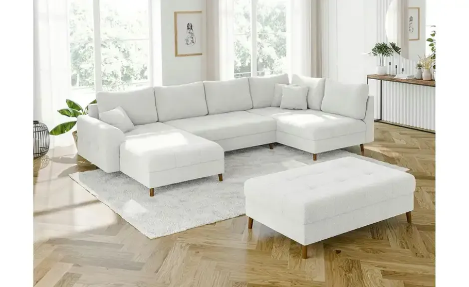 S-STYLE Wohnlandschaft mit Hocker Lars