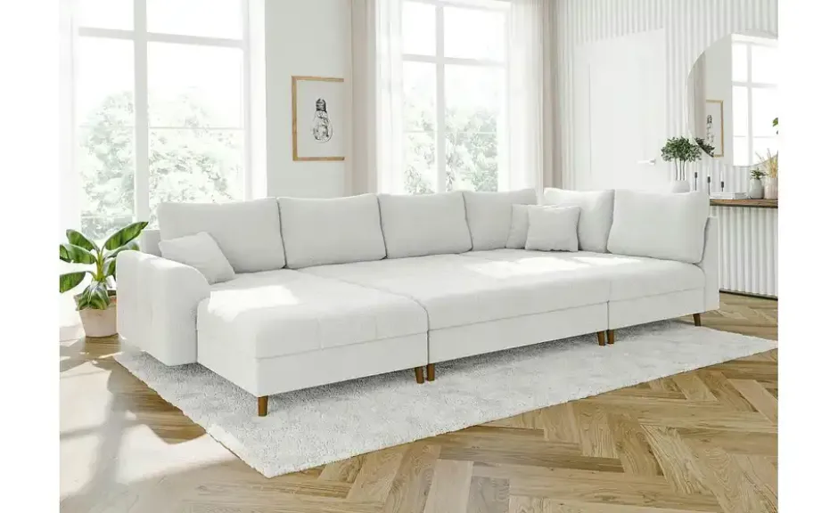 S-STYLE Wohnlandschaft mit Hocker Lars