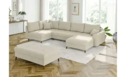 S-STYLE Wohnlandschaft mit Hocker Maya