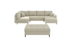 S-STYLE Wohnlandschaft mit Hocker Maya