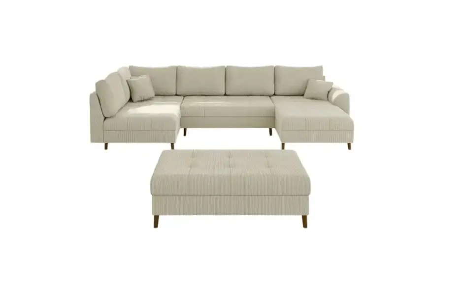 S-STYLE Wohnlandschaft mit Hocker Maya