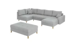 S-STYLE Wohnlandschaft mit Hocker Maya