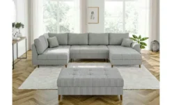 S-STYLE Wohnlandschaft mit Hocker Maya
