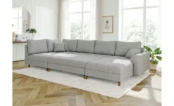 S-STYLE Wohnlandschaft mit Hocker Maya