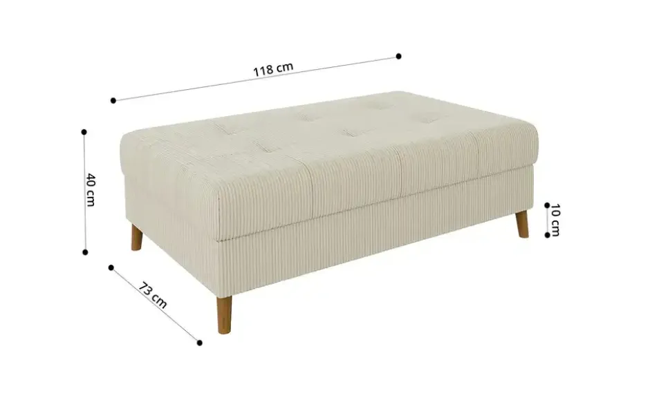 S-STYLE Wohnlandschaft mit Hocker Maya