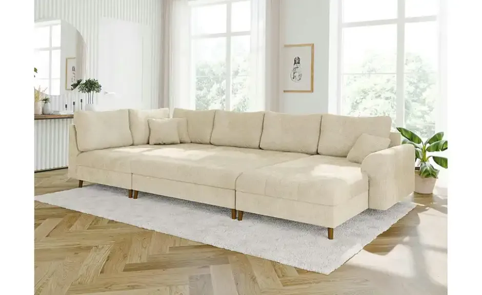 S-STYLE Wohnlandschaft mit Hocker Trygve