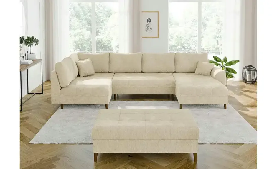 S-STYLE Wohnlandschaft mit Hocker Trygve