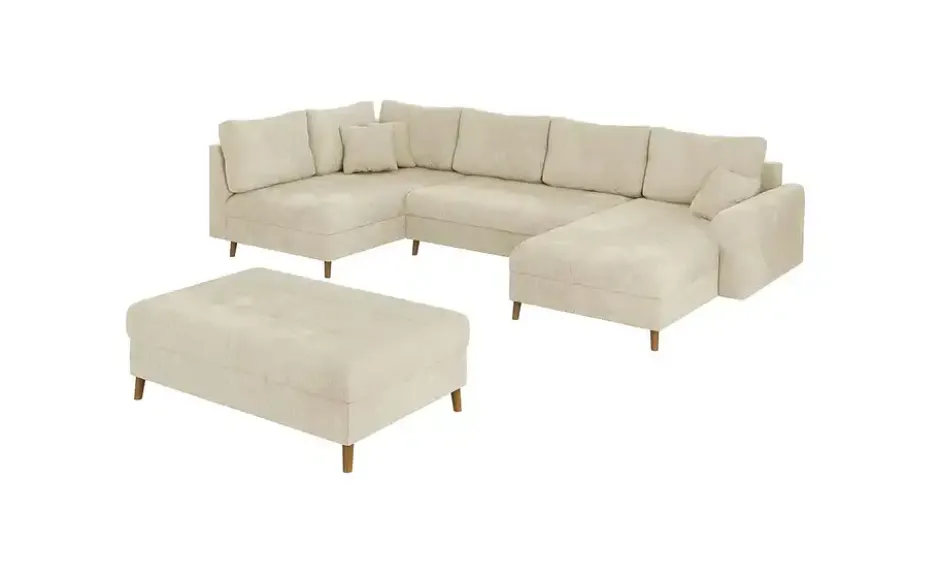 S-STYLE Wohnlandschaft mit Hocker Trygve