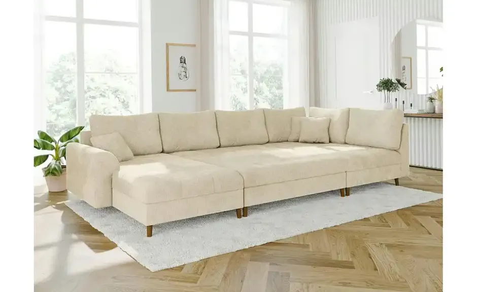 S-STYLE Wohnlandschaft mit Hocker Trygve