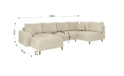 S-STYLE Wohnlandschaft mit Hocker Trygve