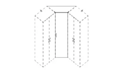 Tür für Eckschranklösung Multischrank-System