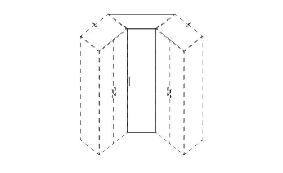 Tür für Eckschranklösung Multischrank-System