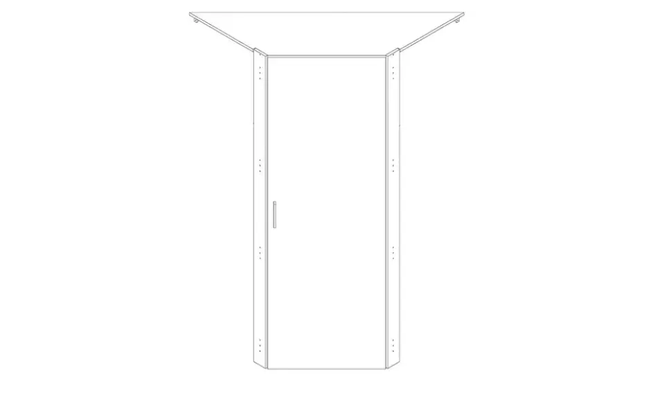 Tür für Eckschranklösung Multischrank-System