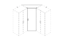 Tür für Eckschranklösung Multischrank-System