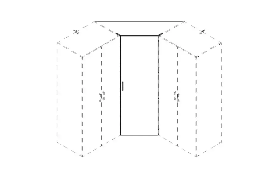 Tür für Eckschranklösung Multischrank-System