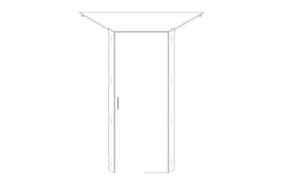 Tür für Eckschranklösung Multischrank-System