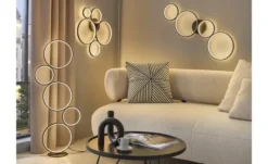 Trio LED-Deckenleuchte, Kreise, schwarz Rondo
