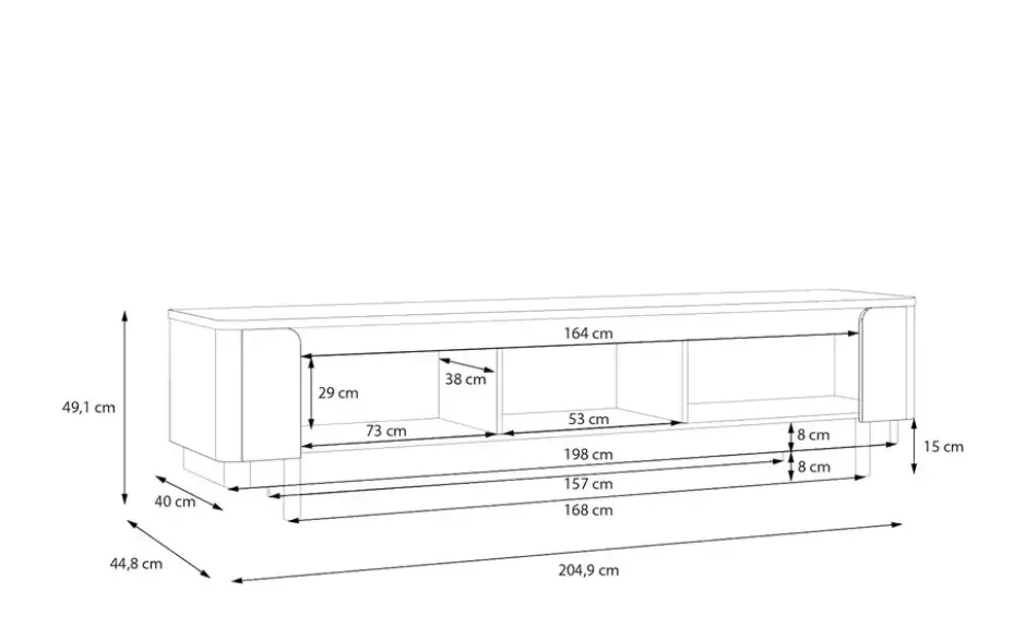 TV-Lowboard Vodol