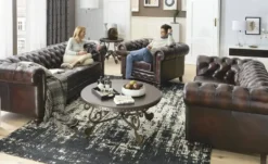 uno Ledersessel Chesterfield
