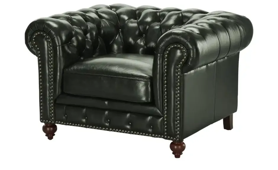 uno Ledersessel Chesterfield