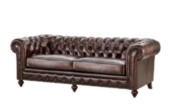 uno Ledersofa Chesterfield