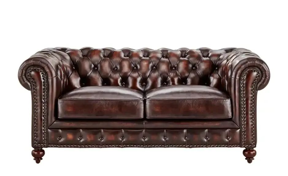 uno Ledersofa Chesterfield