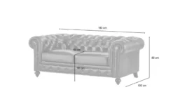 uno Ledersofa Chesterfield