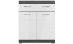 Unterschrank SCHLOONSEE, Breite 74cm, 2 Tür, 1 Schubkasten, 2 Fächer, MDF-Front in verschiedenen Farben erhältlich, Badmöbel, Badschrank, Kommode, Bad Schloonsee