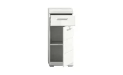 Unterschrank SCHLOONSEE, Breite 37cm, 1 Tür, 1 Schubkasten, 2 Fächer, MDF-Front in verschiedenen Farben erhältlich, Badmöbel, Badschrank, Kommode, Bad Schloonsee