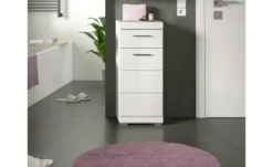 Unterschrank SCHLOONSEE, Breite 37cm, 1 Tür, 1 Schubkasten, 2 Fächer, MDF-Front in verschiedenen Farben erhältlich, Badmöbel, Badschrank, Kommode, Bad Schloonsee
