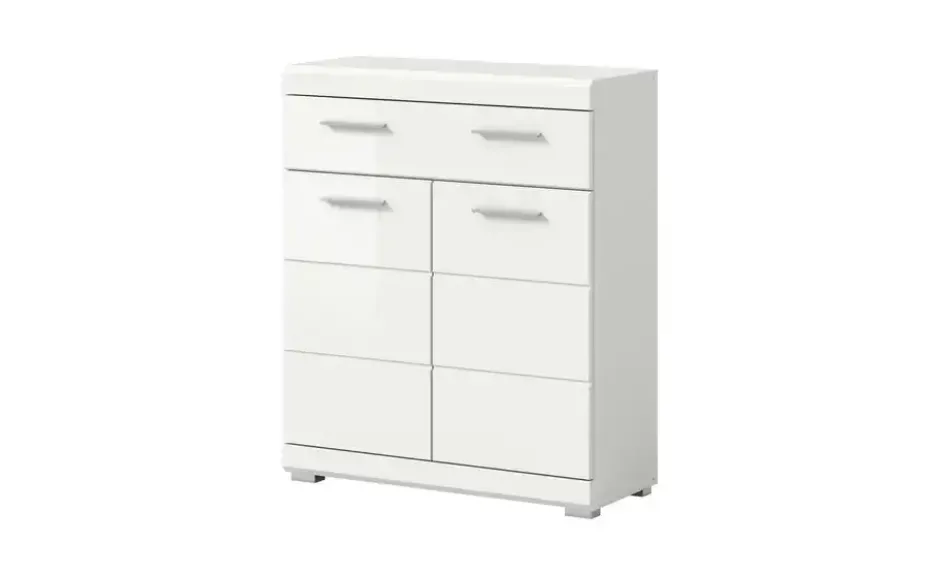 Unterschrank SCHLOONSEE, Breite 74cm, 2 Tür, 1 Schubkasten, 2 Fächer, MDF-Front in verschiedenen Farben erhältlich, Badmöbel, Badschrank, Kommode, Bad Schloonsee