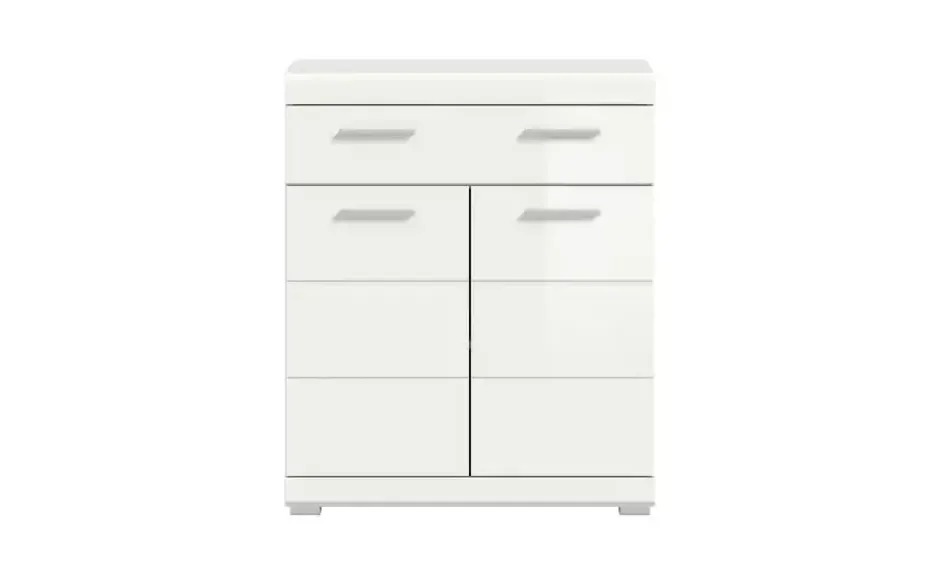 Unterschrank SCHLOONSEE, Breite 74cm, 2 Tür, 1 Schubkasten, 2 Fächer, MDF-Front in verschiedenen Farben erhältlich, Badmöbel, Badschrank, Kommode, Bad Schloonsee