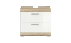 Waschbeckenunterschrank SCHLOONSEE, Breite 60cm, 2 Schubkästen, mit Siphonausschnitt, MDF-Front in verschiedenen Farben erhältlich, Badmöbel, Badschrank, Kommode, Bad Schloonsee